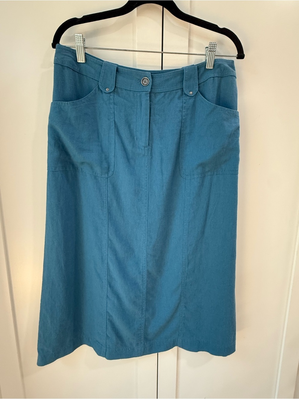 Vintage Pendleton Blue Linen Blend Skirt | NWT | Size 8